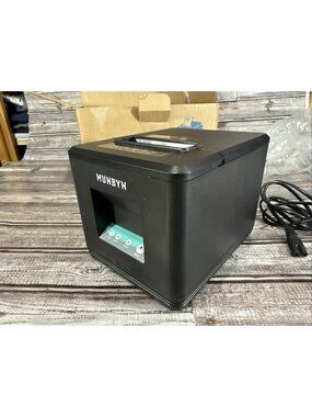 MUNBYN Thermal Receipt Printer ITPP098P USB Wired Printer with Auto Cutter Black